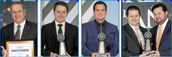 Ernesto Zachrisson, Jorge Mario Martínez, Manuel Centeno, José Alberto y Andrés Rivera.