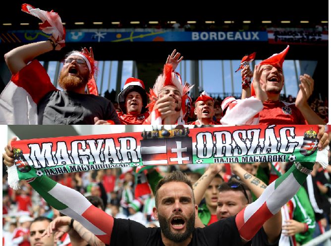 Aficionados de Austria y Hungría ya se encuentran en el estadio para el debut de sus selecciones en la Eurocopa 2016. (Foto Prensa Libre: EFE y AFP)