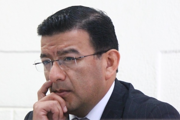 German Estuardo Velásquez Pérez es condenado a cinco años de prisión conmutables, en Xela. (Foto Prensa Libre: María José Longo)