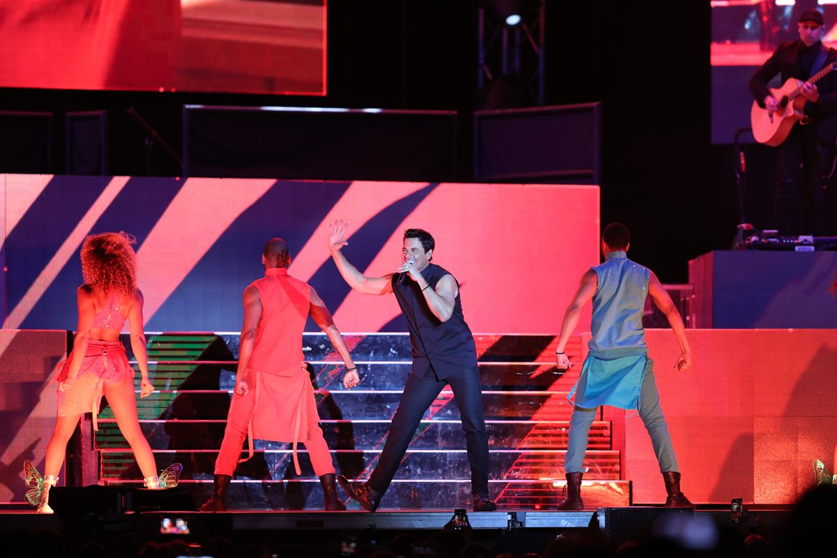 Chayanne ofreció un concierto en Cardales de Cayalá y deleitó a los guatemaltecos. (Foto Prensa Libre: Keneth Cruz)
