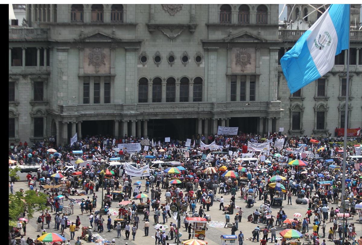 Decenas de campesinos marcharán en cuatro puntos de la capital, para exigir la renuncia del presidente Jimmy Morales. (Foto Hemeroteca PL)