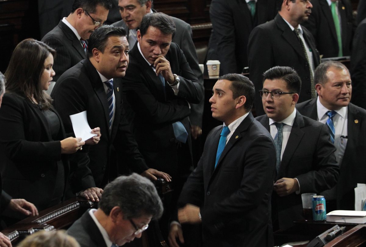 Diputados de FCN Nación, durante una sesión plenaria. (Foto Prensa Libre: Hemeroteca PL)