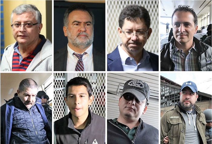 El Ministerio Público asegura que los capturados están involucrados en un caso de corrupción. (Foto Prensa Libre: Érick Ávila)
