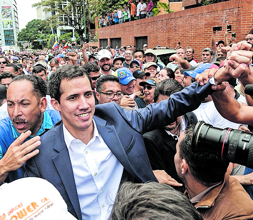 Juan Guaidó. (Foto Prensa Libre: AFP).
