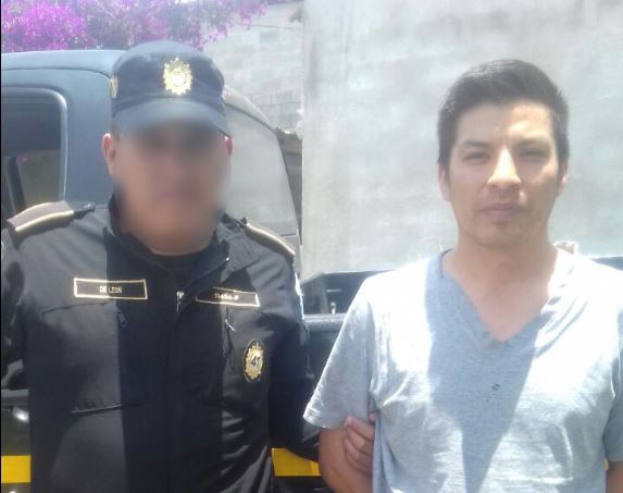 Keyner Gómez fue detenido por las autoridades en Quiché. (Foto Prensa Libre: Héctor Cordero)