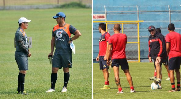 Ronald González y Gustavo Machaín se enfrentarán por segunda ocasión en un clásico. (Foto Prensa Libre: G. Cabrera y J. Ovalle)