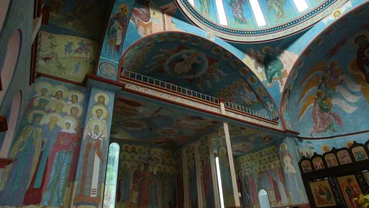 Interior del Monasterio Ortodoxo Lavra Mambré (Foto Álvaro Interiano)