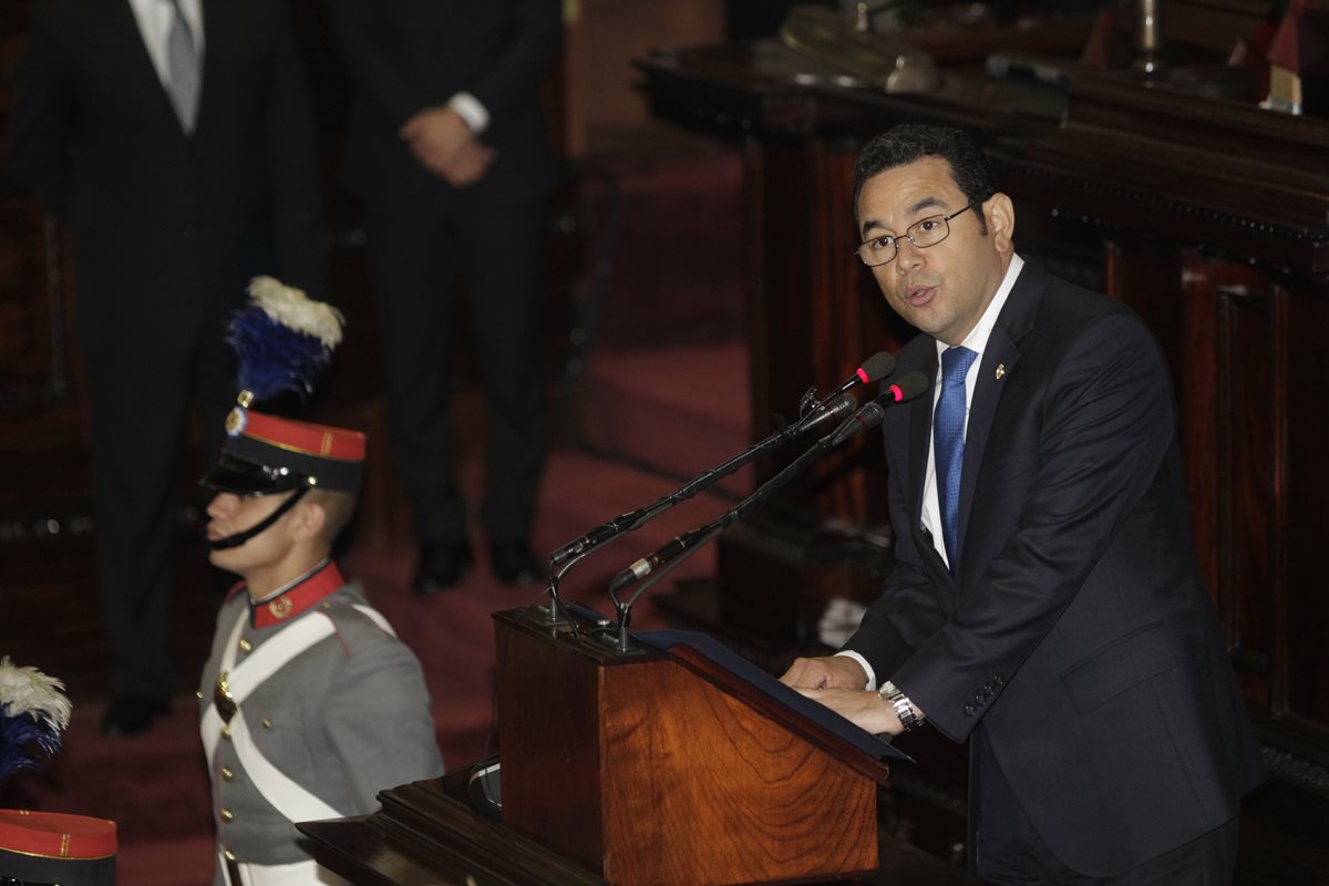 Presidente Jimmy Morales. (Foto Prensa Libre: Hemeroteca PL)