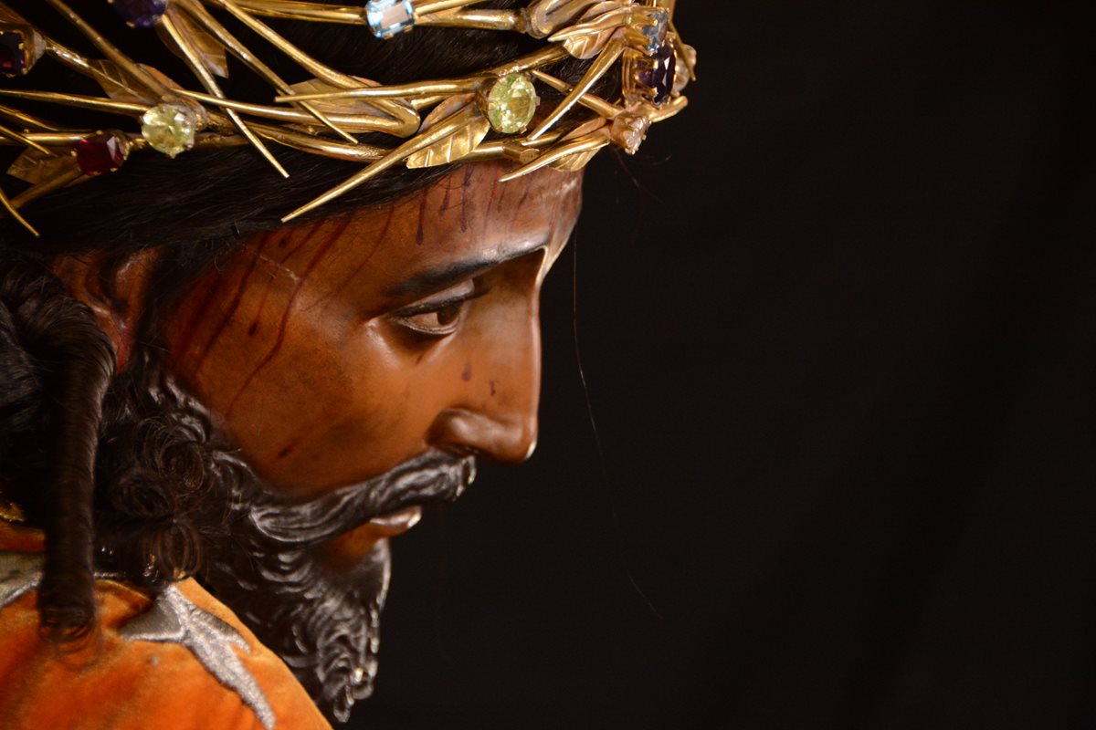 La hermandad de Jesús de los Milagros se fundó hace 280 años en Santiago de Guatemala. (Foto Prensa Libre: Jorge Ordóñez)