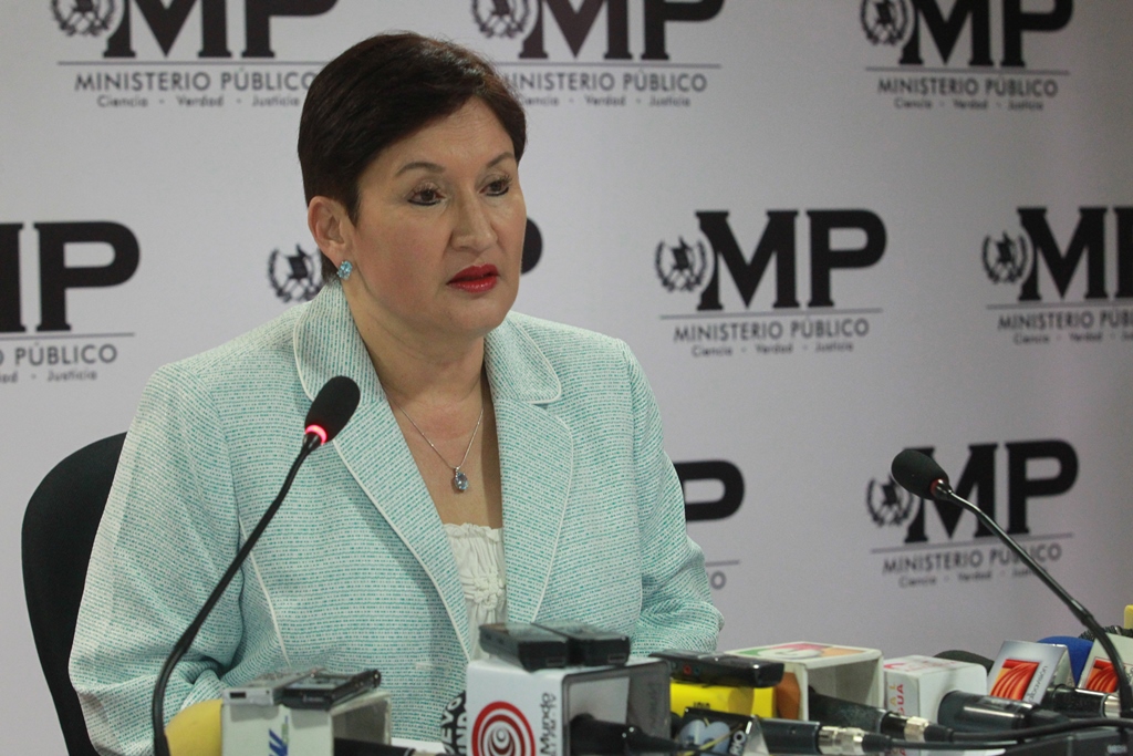 La fiscal general Thelma Aldana en junio del 2016 que estructuras del crimen organizado planean un atentado en su contra. (Foto Prensa Libre: Hemeroteca PL)
