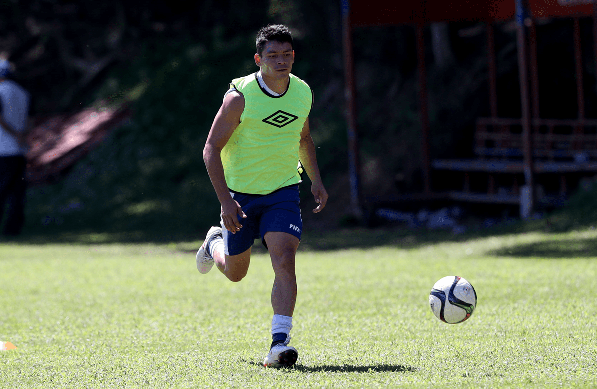 El delantero petenero Robin Betancourth espera ganarse un lugar en la Selección Nacional. (Foto Prensa Libre: Carlos Vicente)