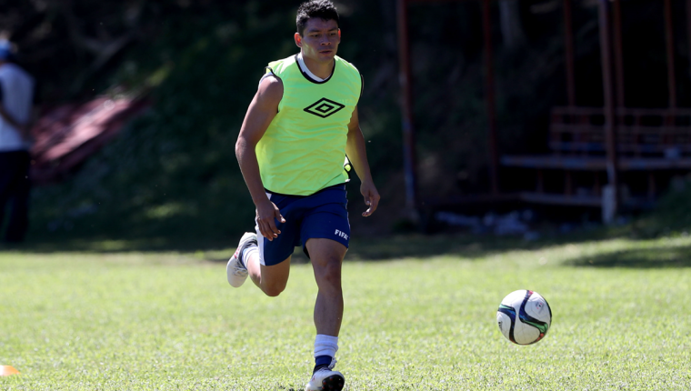 El delantero petenero Robin Betancourth espera ganarse un lugar en la Selección Nacional. (Foto Prensa Libre: Carlos Vicente)