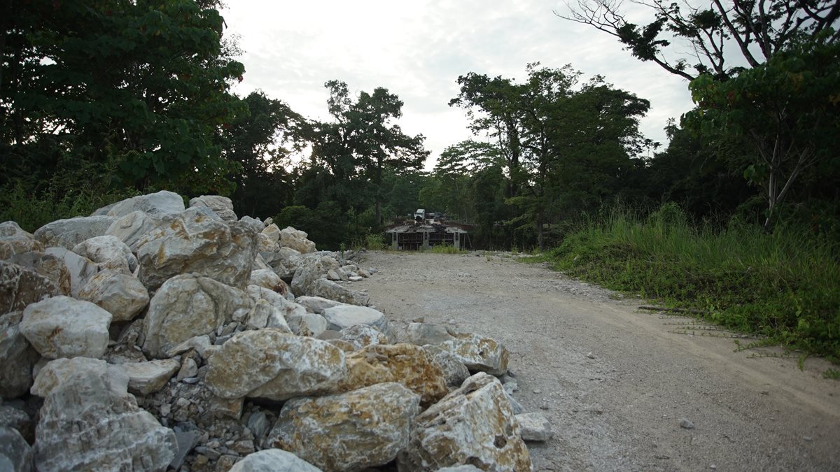 Tramo de la Franja Transversal del Norte que está pendiente de ser finalizada. (Foto Prensa Libre: Hemeroteca PL)