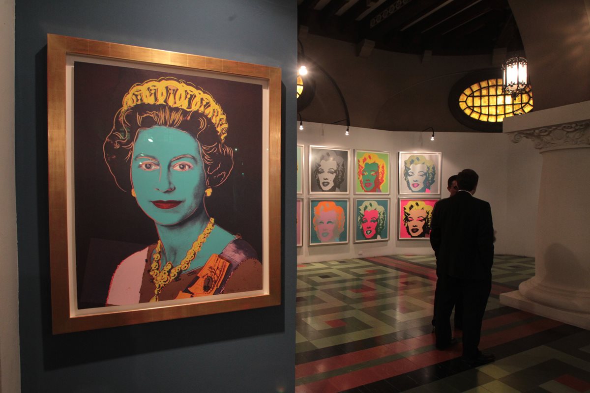 La obra de Andy Warhol se puede apreciar en la exposición. (Foto Prensa Libre: Ángel Elías)