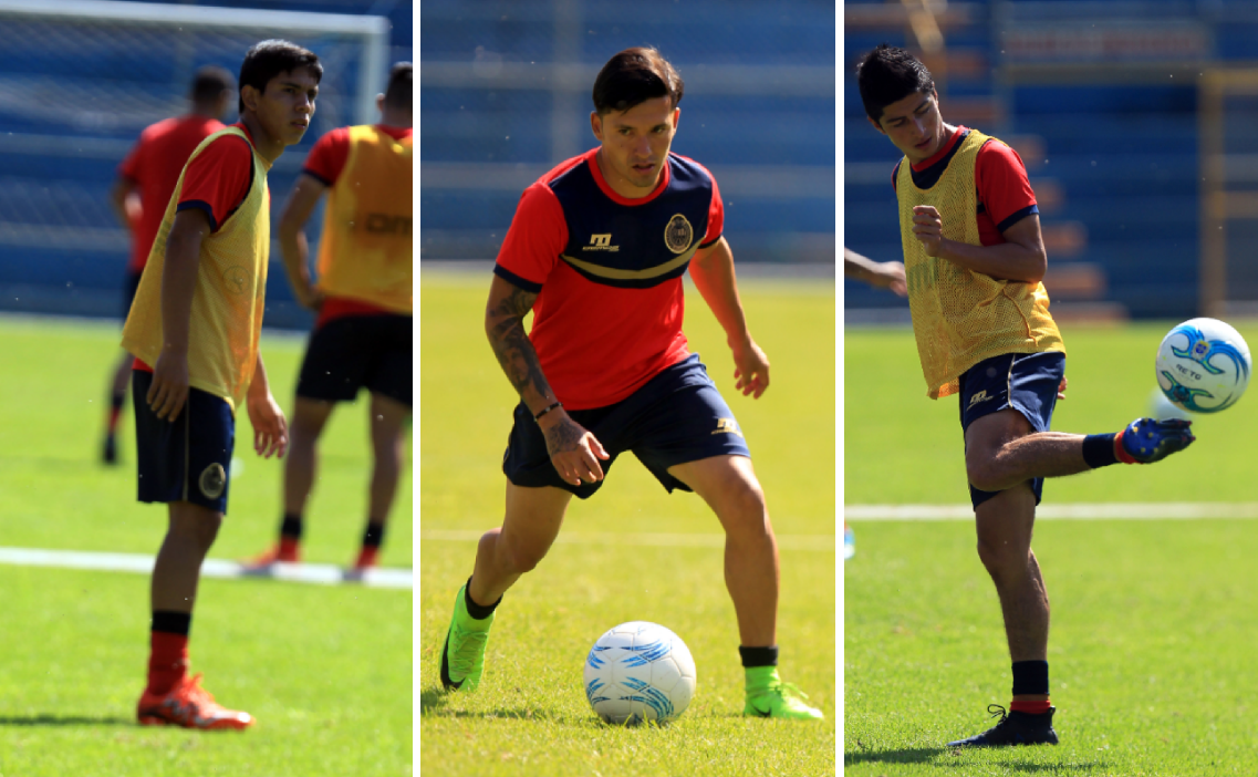 Los jugadores John Méndez, Jaime Alas y Frank de León son los jugadores más determinantes de Municipal. (Foto Prensa Libre: Carlos Vicente)