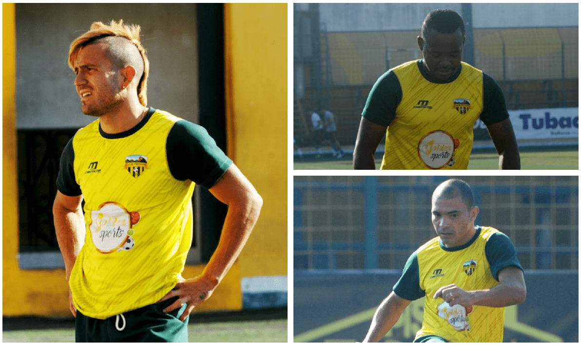 Marlon Negrete, Darwin Oliva y Janderson Pereira han sido los jugadores determinantes en las primeras cinco fechas para el Deportivo Petapa. (Fotos Prensa Libre: Edwin Fajardo)