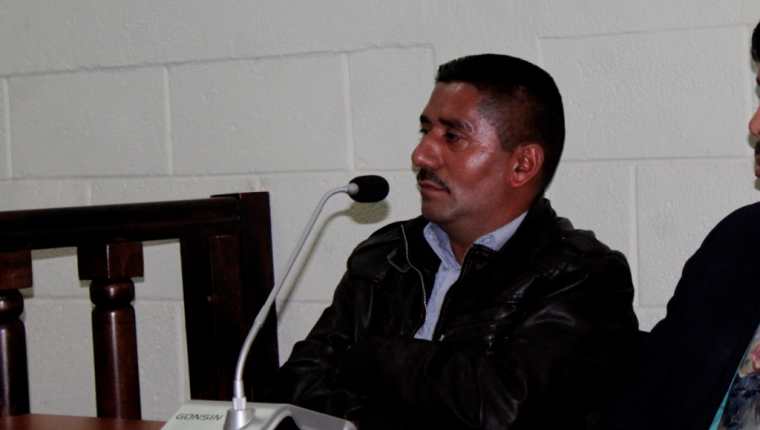 Wilmin Morales, alcalde de Palestina de los Altos, participa en audiencia en el Tribunal de Femicidio de Quetzaltenango. (Foto Prensa Libre: María José Longo).