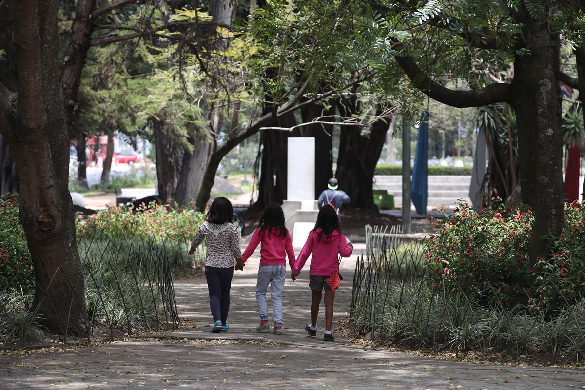 Vivir en las cercanías de áreas verdes o parques es beneficioso para el desarrollo integral de los niños. (Foto Prensa Libre: Paulo Raquec)