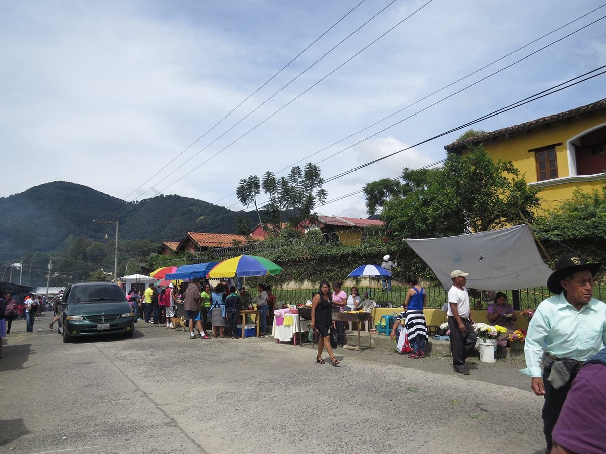 Vista de una de las calles del municipio. (Foto: comuna de Santa Lucía Milpas Altas)
