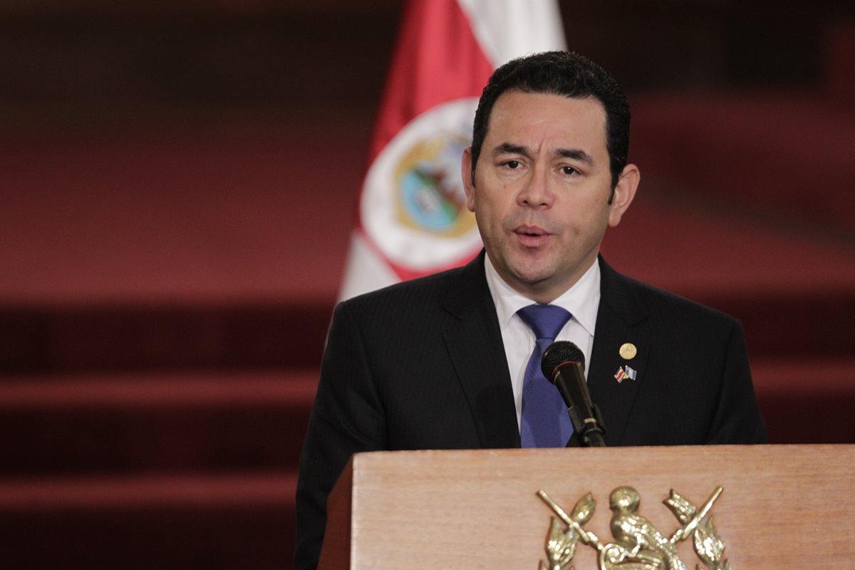El Presidente Jimmy Morales indicará quiénes serán los 22 gobernadores departamentales (Foto Prensa Libre Hemeroteca PL)