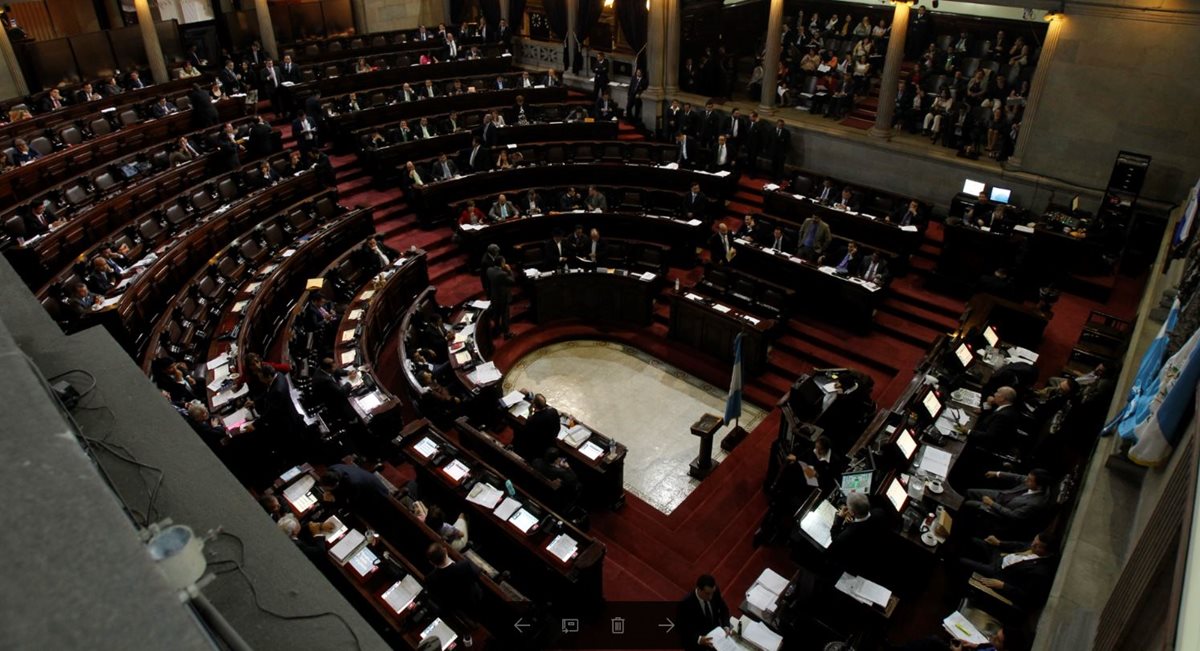 Vista panorámica del Hemiciclo parlamentario. (Foto Prensa Libre: Hemeroteca PL)