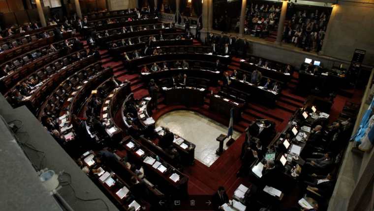 Vista panorámica del Hemiciclo parlamentario. (Foto Prensa Libre: Hemeroteca PL)