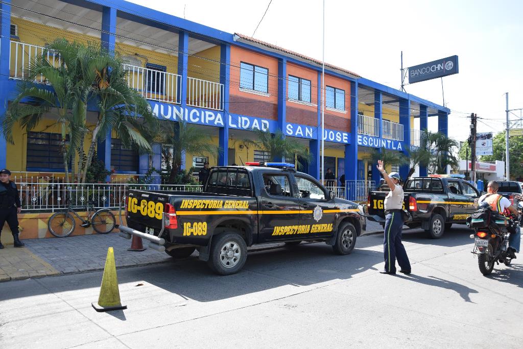 Comuna de Puerto San José, donde el Concejo aprobó en reserva información de la entidad. (Foto Prensa Libre: Enrique Paredes).