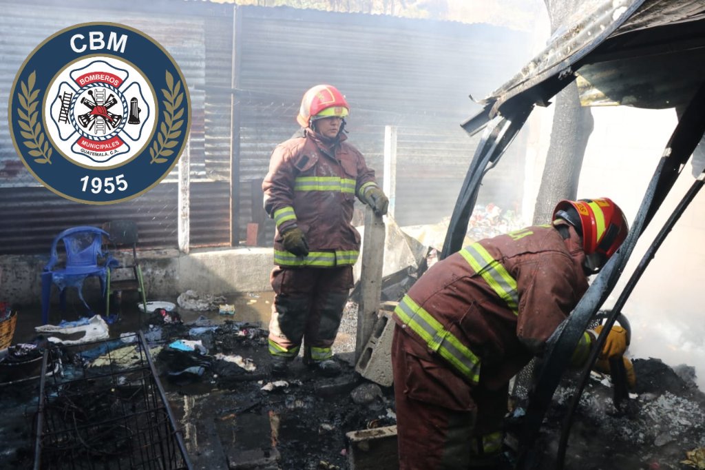 Sofocan incendio en vivienda de Villa Nueva