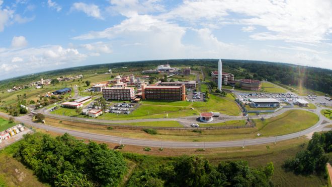 Kourou, en la Guayana Francesa, es la sede del puerto espacial de la Agencia Espacial Europea, ESA. (Foto Prensa Libre: ESA/Stephane Corvaja)