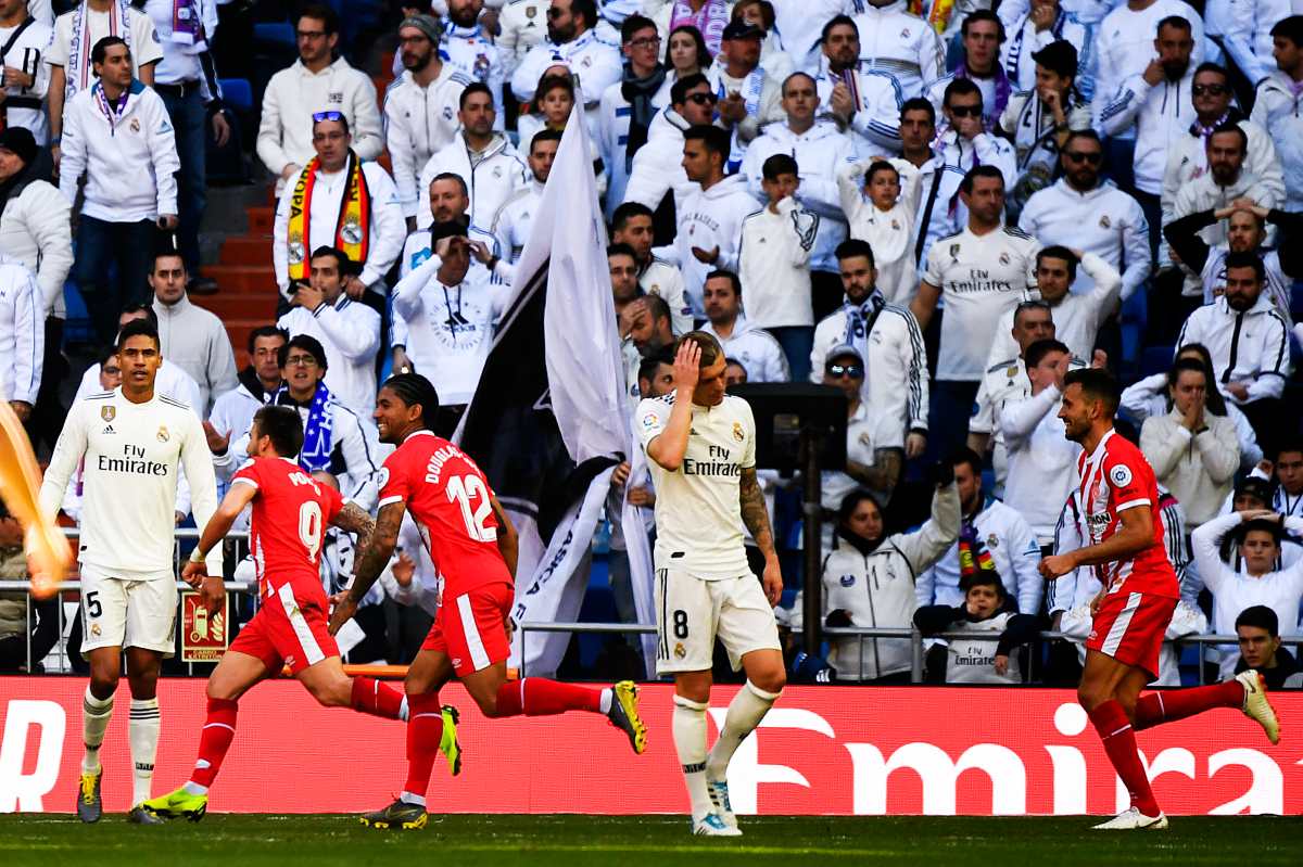 El Real Madrid pierde contra el Girona y cede el subliderato de la liga española