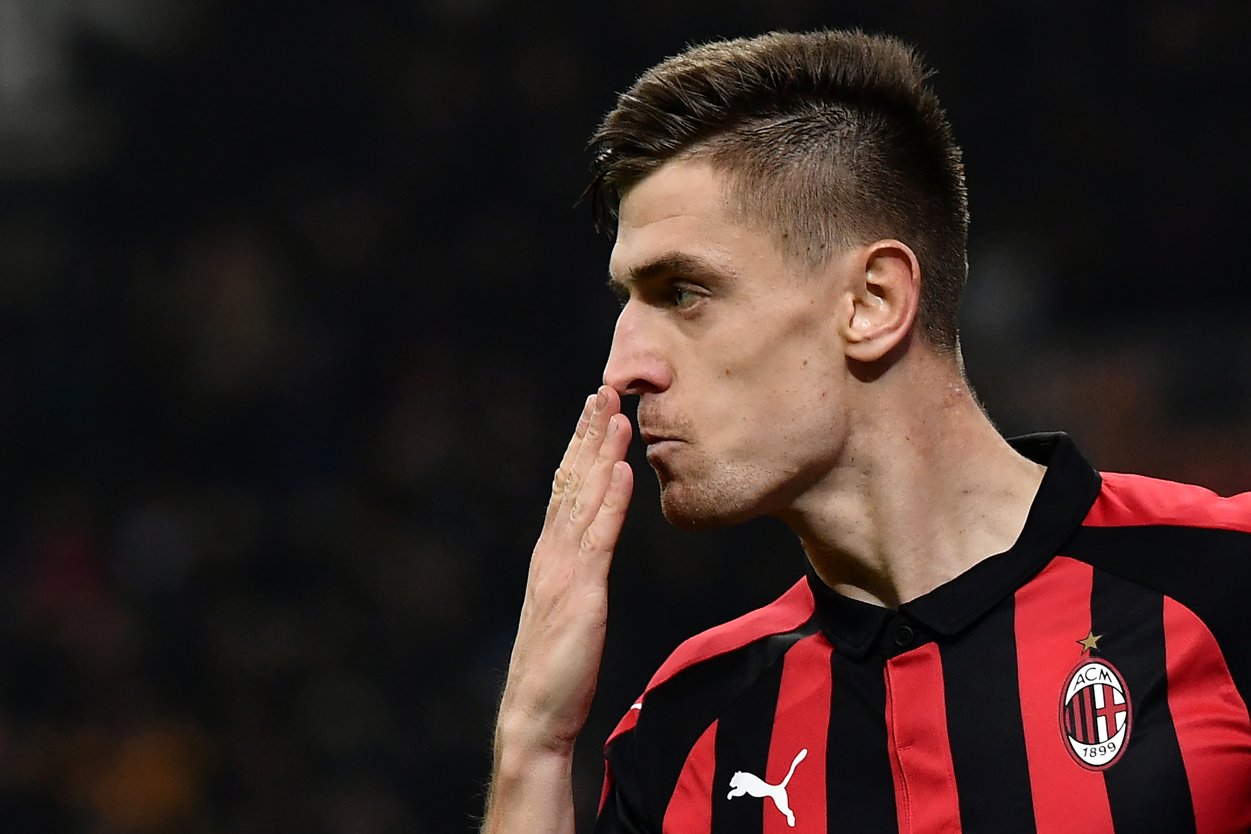 PIatek Krzysztof ha respondido con goles desde su llegada al AC Milán. (Foto Prensa Libre: AFP)
