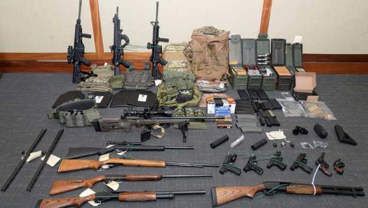 Múltiples armas y municiones fueron encontradas en la casa de Christopher Paul Hasson en Silver Spring, EE. UU. REUTERS