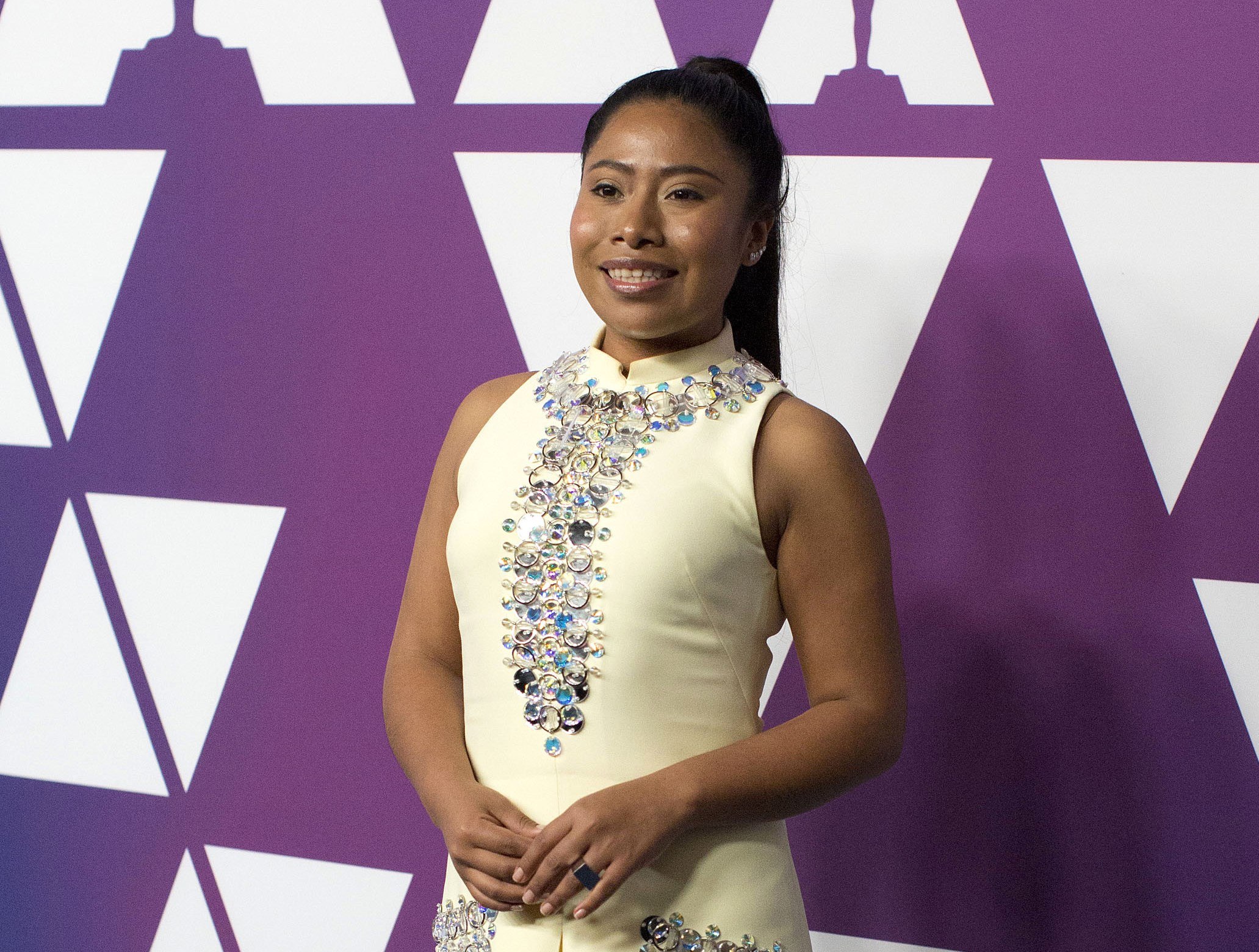 Yalitza Aparicio continúa siendo una de las actrices destacadas en Hollywood. (Foto Prensa Libre: EFE)