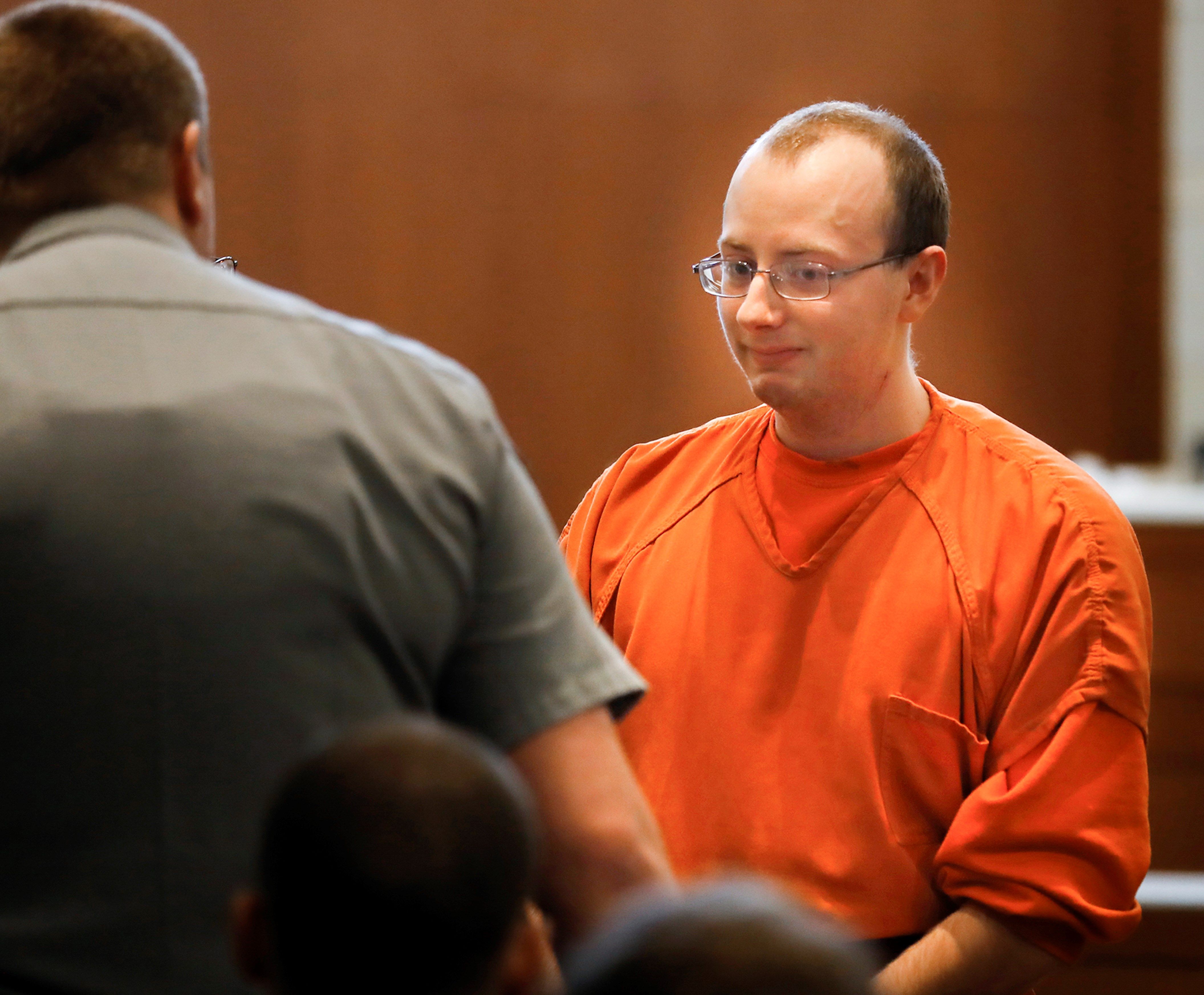 Jake T. Patterson, en la Corte de Circuito del Condado de Barron, Wisconsin. (Foto Prensa Libre: EFE)