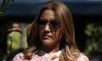 Patricia Marroquín de Morales, esposa del presidente Jimmy Morales, abordó este sábado el avión que la trasladará a Israel. (Foto Prensa Libre: Hemeroteca PL)