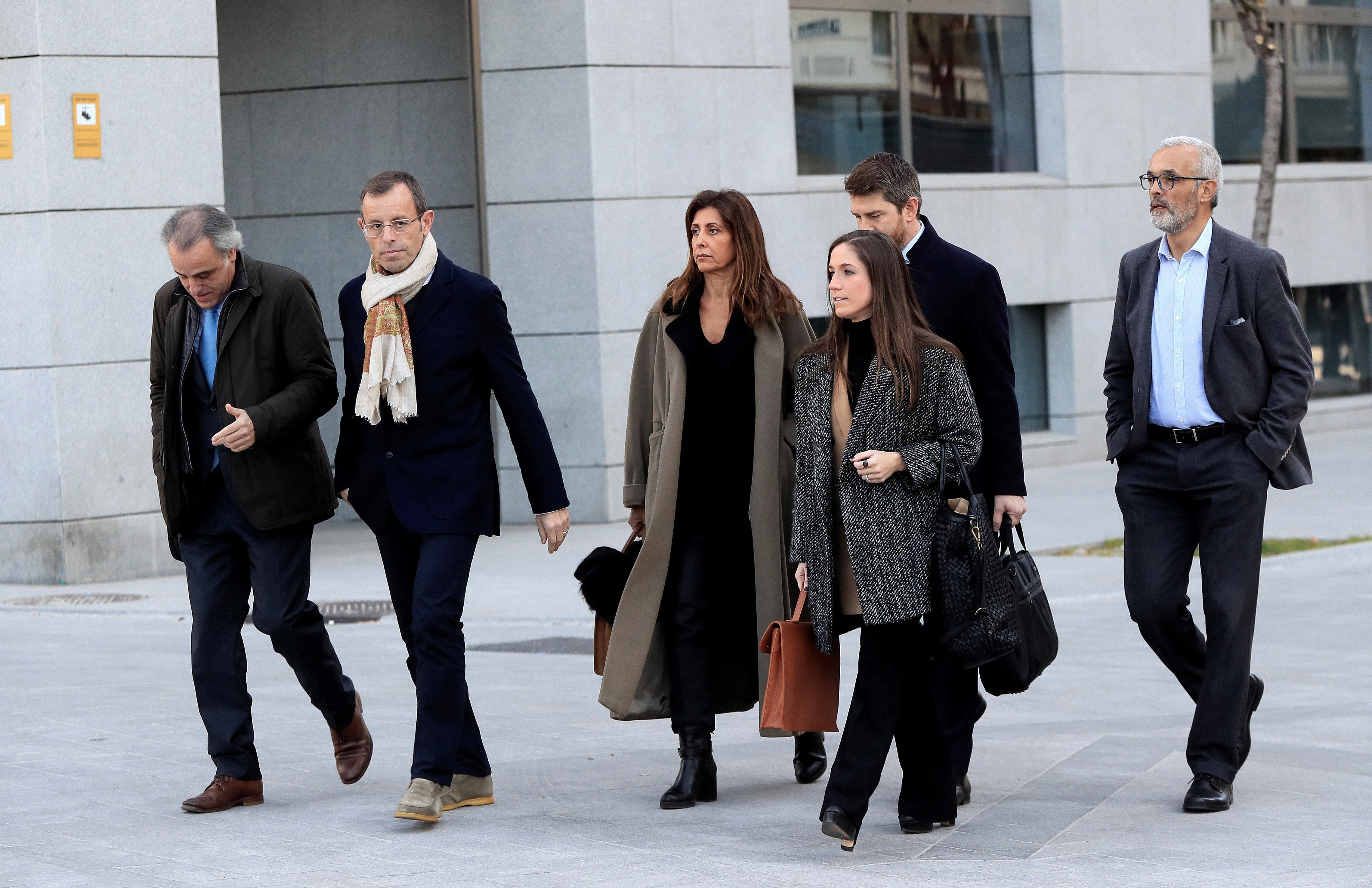 El expresidente del Barcelona Sandro Rosell es juzgado por blanqueo. (Foto Prensa Libre: EFE)