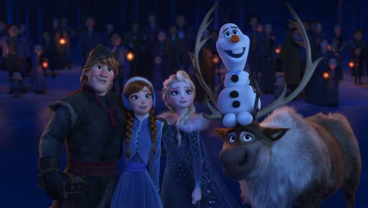 Ana, Elsa, Olaf y Kristoff enfrentarán una nueva aventura en esta segunda parte (Foto Prensa Libre: Disney) 