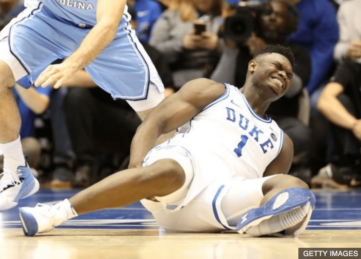 Lesión de Zion Williamson cómo un zapato roto ha puesto a Nike y al