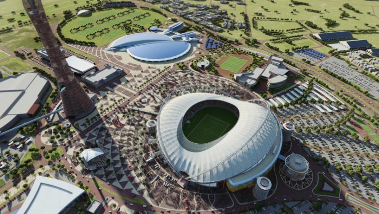 El Khalifa International Stadium de Doha, construido para el mundial de Qatar 2022, se convertirá en el primer estadio refrigerado al aire libre del mundo, en el que la temperatura ambiental se reducirá hasta los 26 grados centígrados. (Foto, Prensa Libre: Hemeroteca PL).