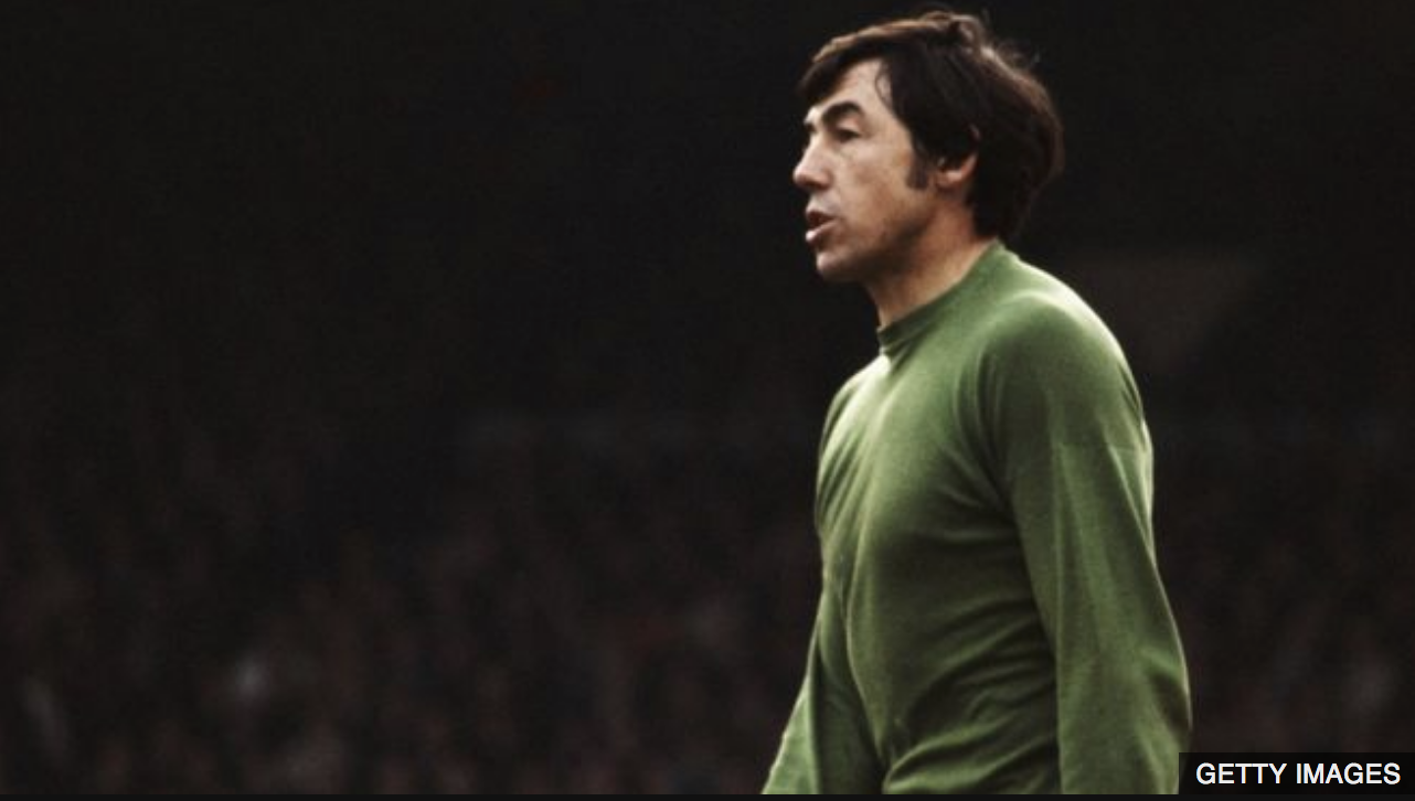 Gordon Banks fue elegido seis veces como el mejor portero del mundo. GETTY IMAGES 
