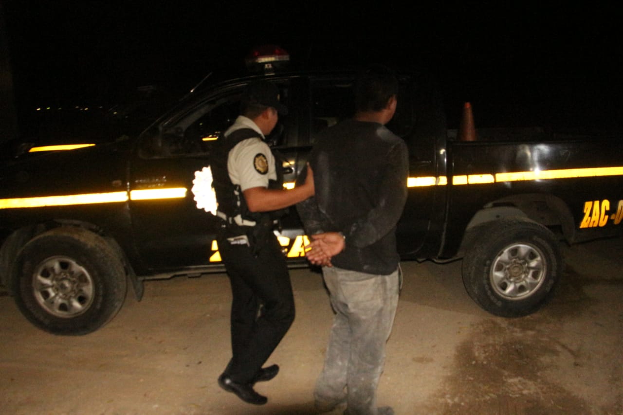 Manuel Alfredo Vásquez Díaz fue detenido en Gualán, Zacapa. (Foto Prensa Libre: PNC).