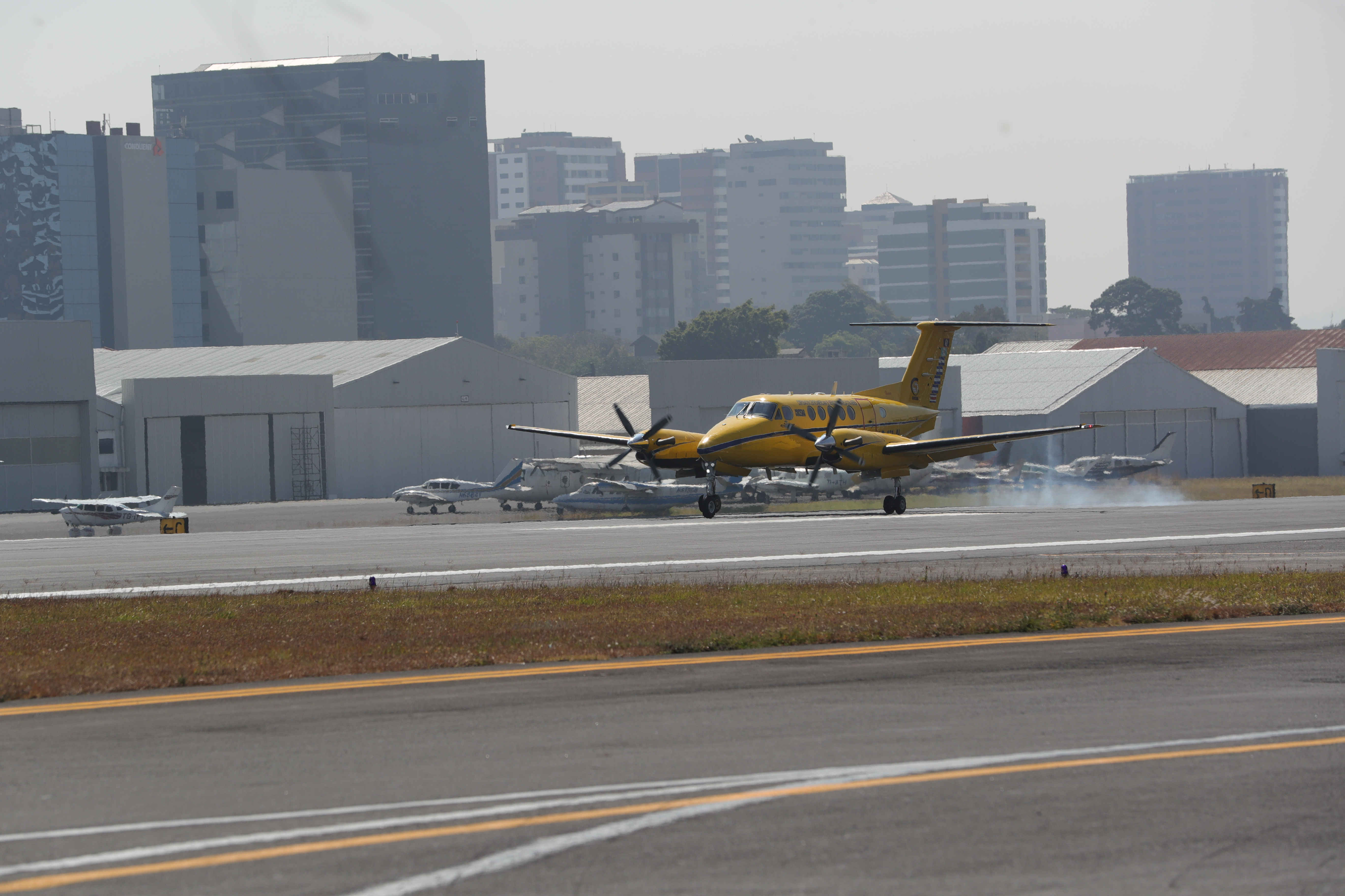 Guatemala es parte del Acuerdo Multilateral de Cielos Abiertos, firmado con la CLAC. (Foto Prensa Libre: Estuardo Paredes)