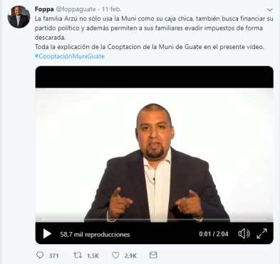 El exsuperintendente de la SAT, Francisco Solórzano Foppa, denunció a la familia Arzú. 