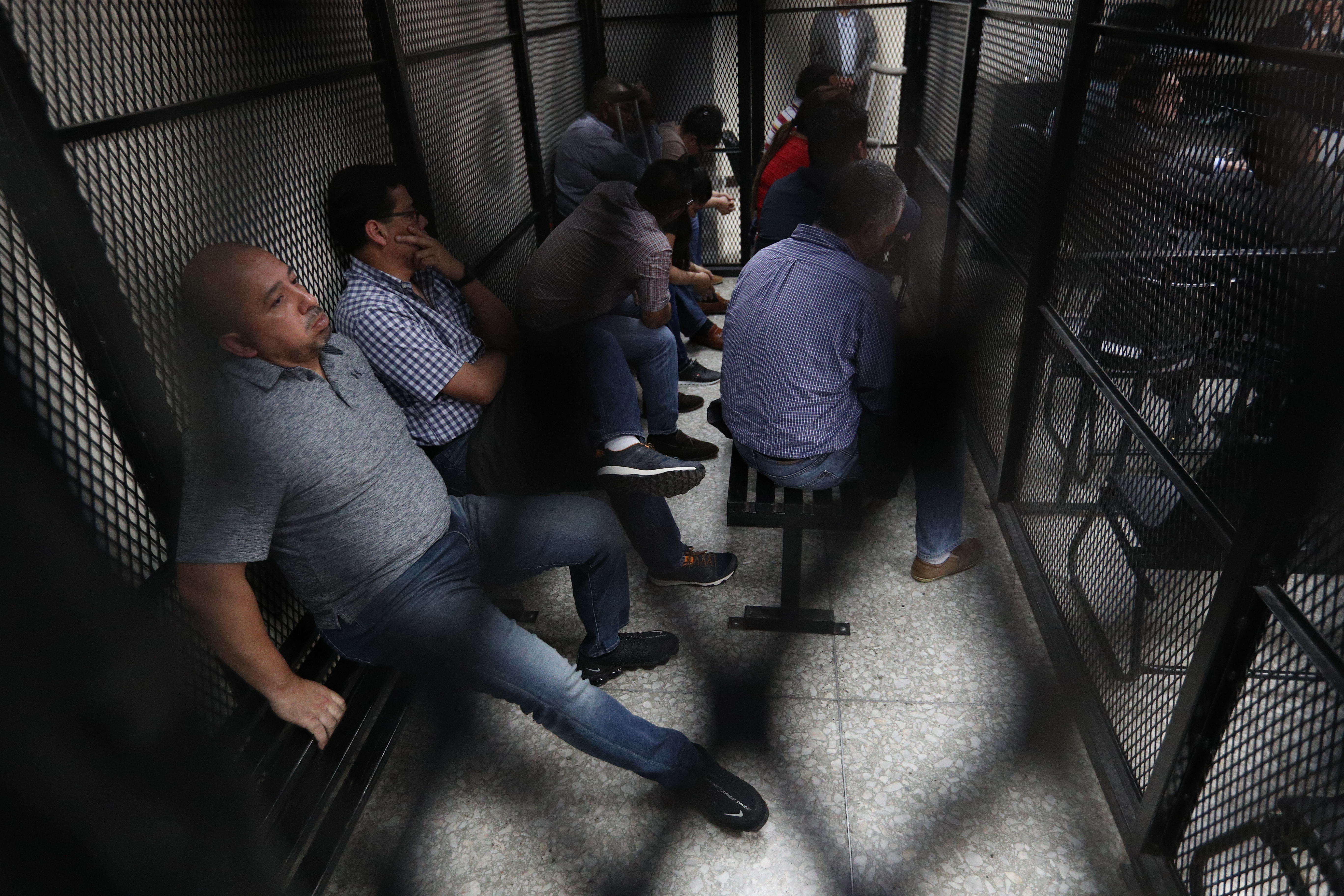 Los personas sentenciadas este lunes del caso Patrullas fase 1. (Foto Prensa Libre: Hemeroteca PL)