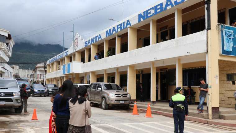 Municipalidad de Nebaj, Quiché, donde desempeña el cargo Pedro Raymundo Cobo. (Foto Prensa Libre: Héctor Cordero). 

