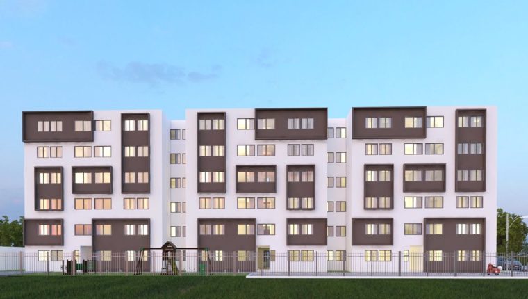 Uno de los proyectos de vivienda social con base al modelo Muvis se construye en la zona 6. (Foto, Prensa Libre: Hemeroteca PL).