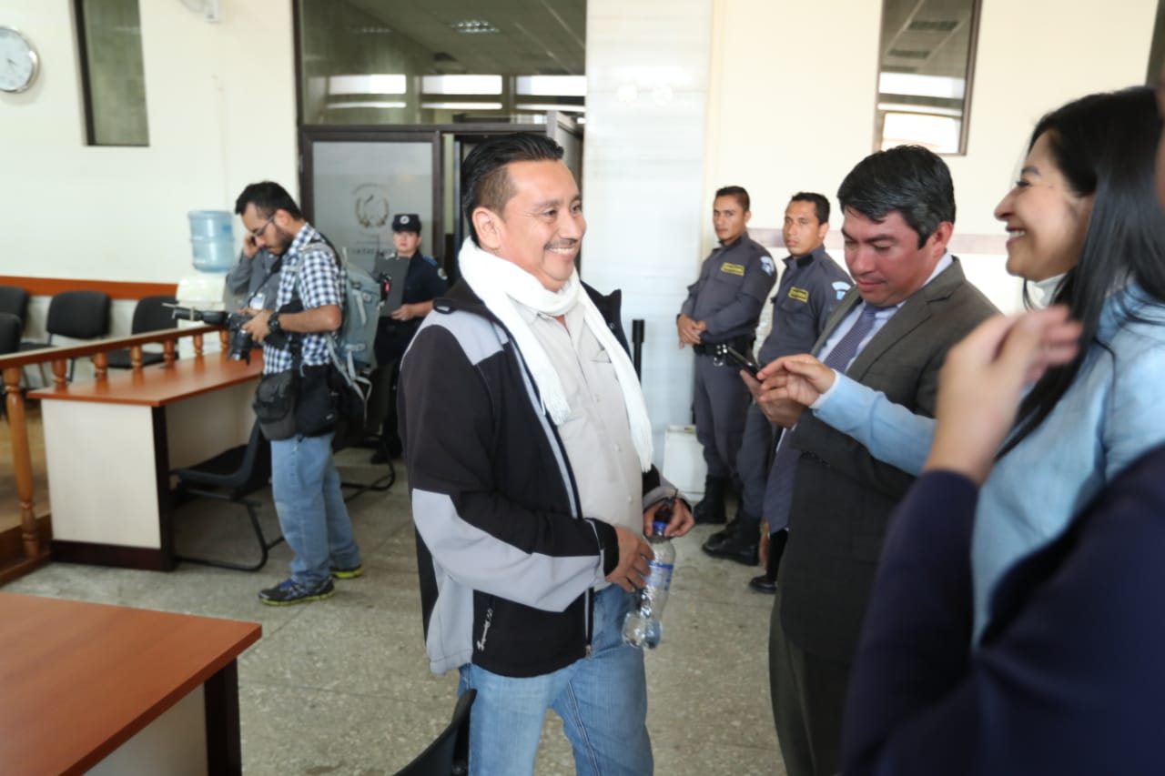 El exedil Jorge Rizzo, luego de ser absuelto por el tribunal. (Foto Prensa Libre: Esbin García)