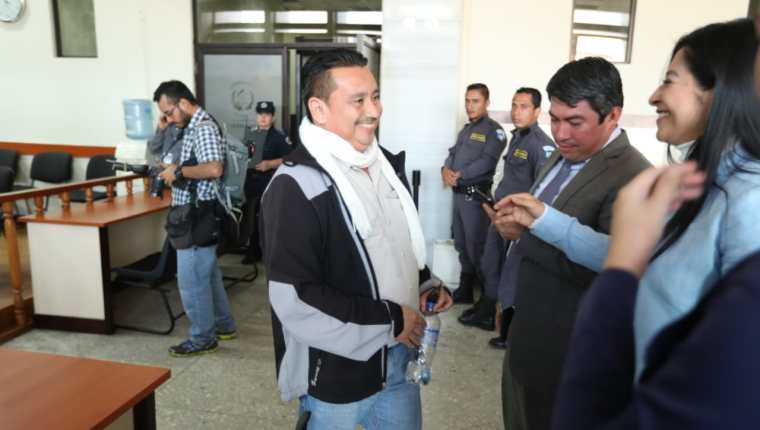 El exedil Jorge Rizzo, luego de ser absuelto por el tribunal. (Foto Prensa Libre: Esbin García)