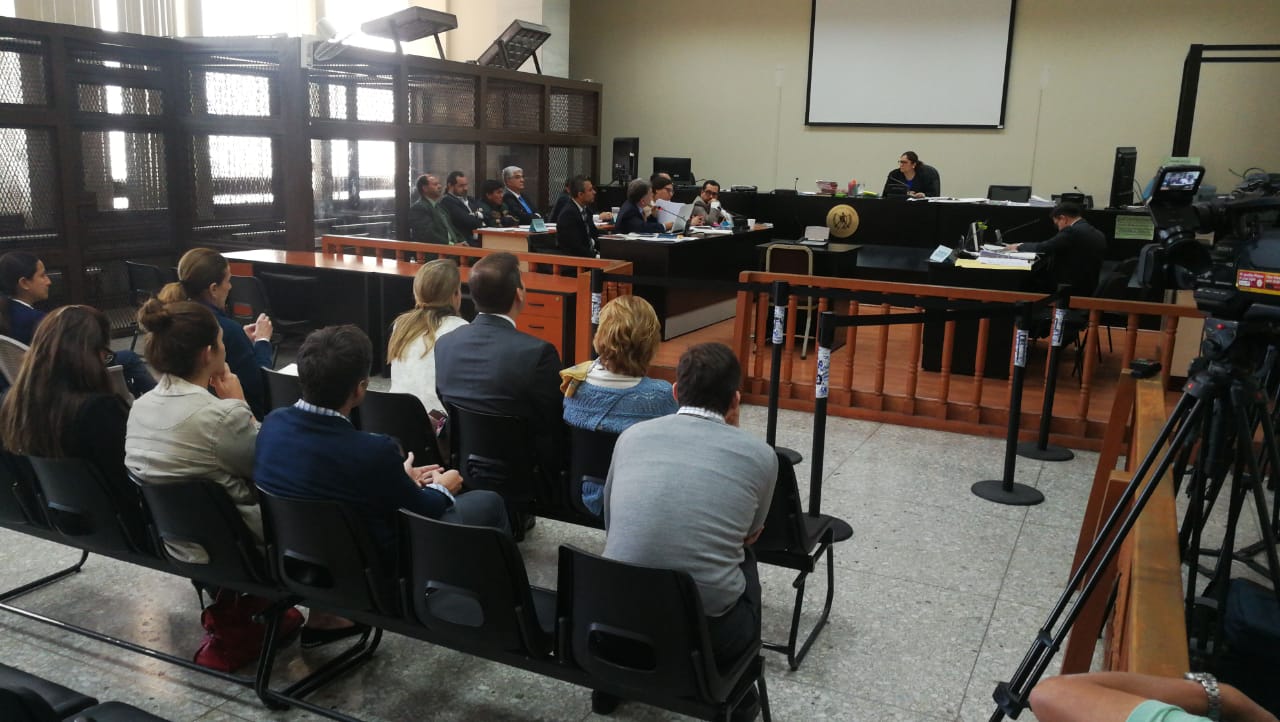 La audiencia del caso Infiernito se realizó en el Juzgado de Mayor Riesgo A. (Foto Prensa Libre: Érick Ávila)