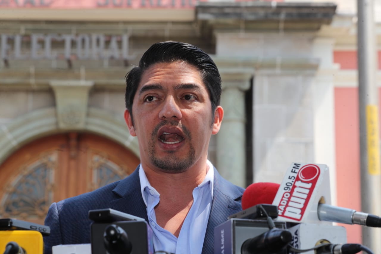 Juan Carlos Eggenberger denunció extorsiones y presiones contra su candidatura. (Foto Prensa Libre: Érick Ávila)